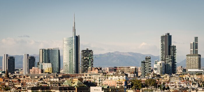 Fotobehang Skyline van Milaan