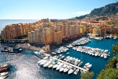 Fotobehang Skyline van Monaco
