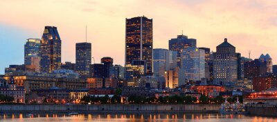 Fotobehang Skyline van Montreal