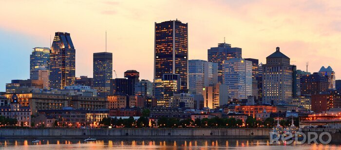 Fotobehang Skyline van Montreal