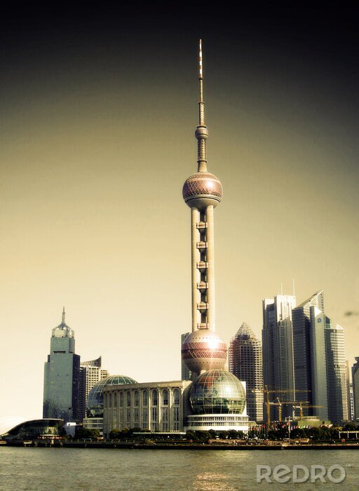 Fotobehang Skyline van Shanghai