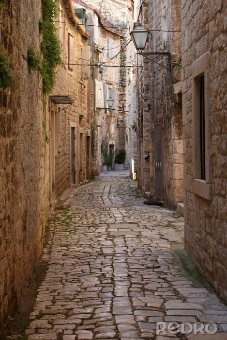 Fotobehang Smal steegje