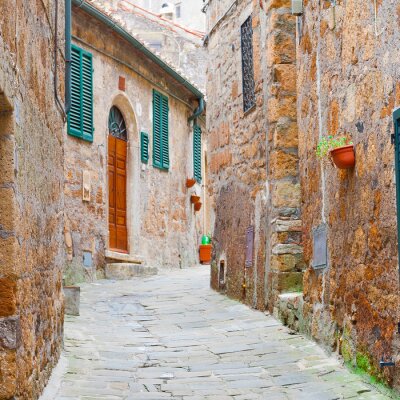 Fotobehang Smalle straat in Italië