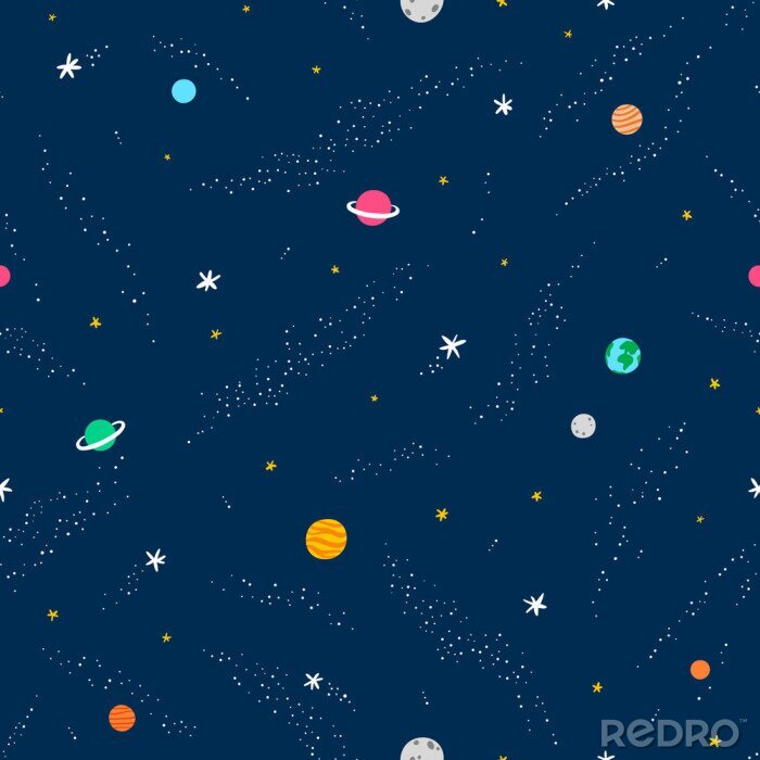 Fotobehang Space patroon