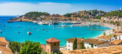 Spanje Mittelmeer Küste Bucht von Port de Soller Mallorca