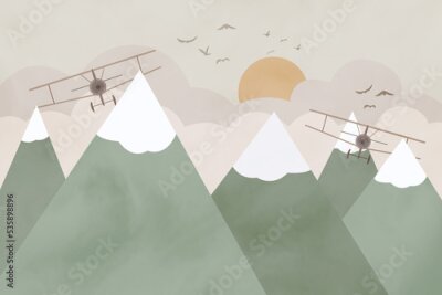 Fotobehang Special design wallpaper for children's room