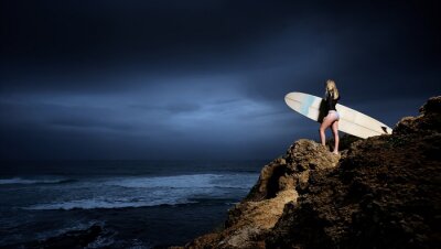 Fotobehang Sport met surfplank