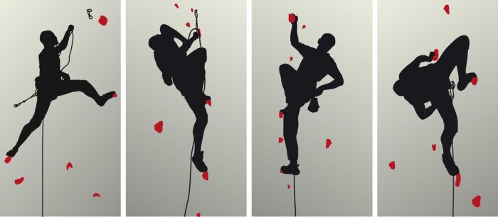 Fotobehang Sportklimmen minimalisme