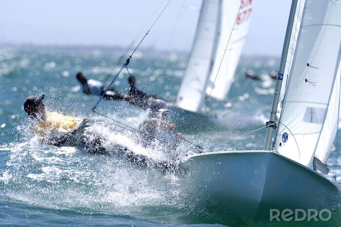 Fotobehang Sportwedstrijd zeilen