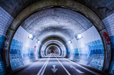 Fotobehang Stedelijke tunnel met mozaïek
