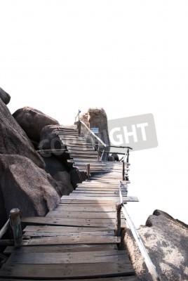 Fotobehang Stenen brug in Thailand