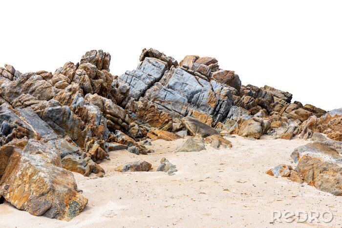 Fotobehang Stenen en rotsen op het strand