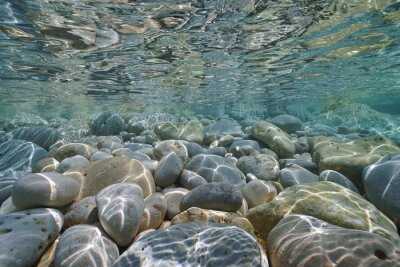 Fotobehang Stenen onder water 3D