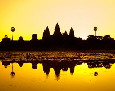 Sterke Angkor, Siem Reap, Cambodja.