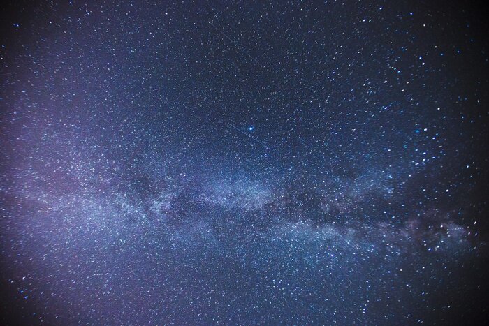 Fotobehang Sterren boven aan de hemel