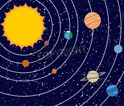 Fotobehang Sterren en het zonnestelsel