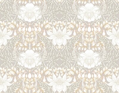 Fotobehang Stijlvol retro nouveau patroon