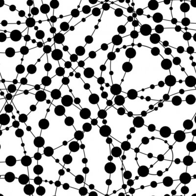 Fotobehang Stijlvol zwart-wit patroon