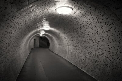 Fotobehang Stijlvolle tunnel met mozaïek