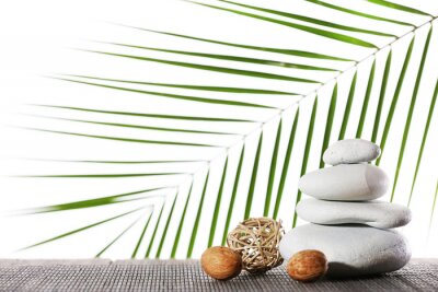 Stilleven van spa stenen