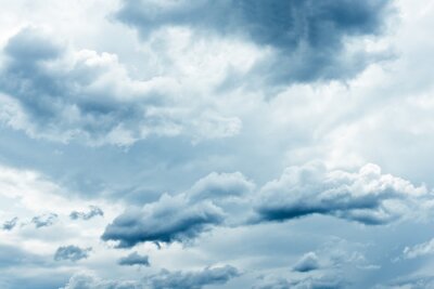 Fotobehang Stormachtige lucht met grijze wolken