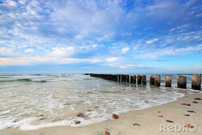 Fotobehang Strand en de Poolse zee