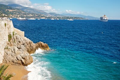 Strand en zee in Monaco
