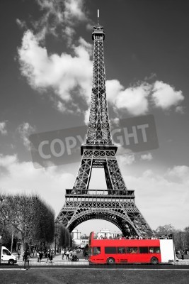 Fotobehang Straten van Parijs bij de Eiffeltoren