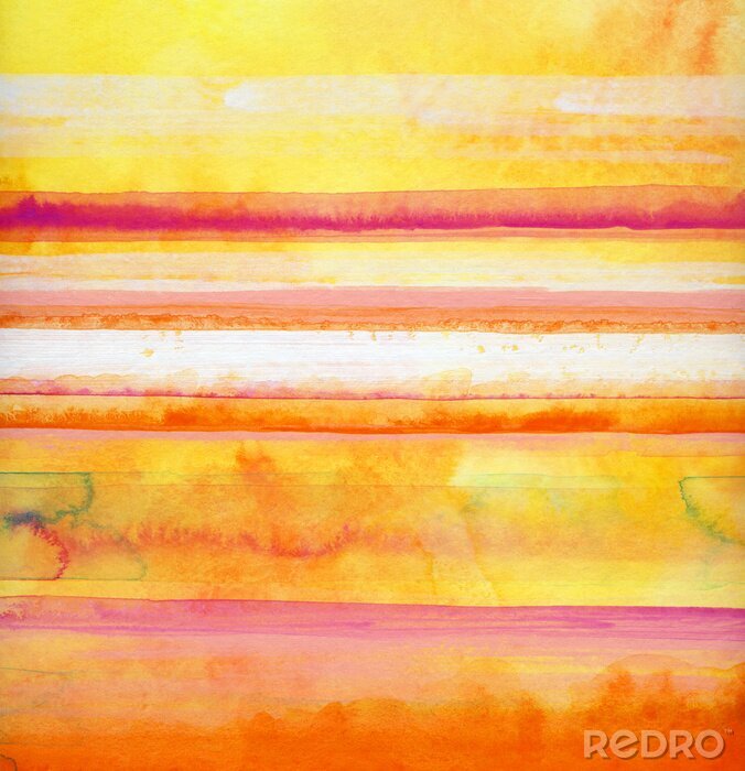 Fotobehang Streifen Handgemalt aquarell