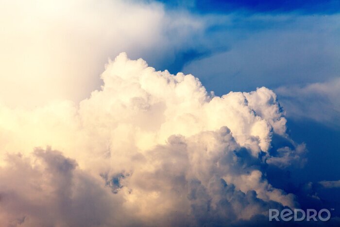 Fotobehang Structurele wolken in de lucht
