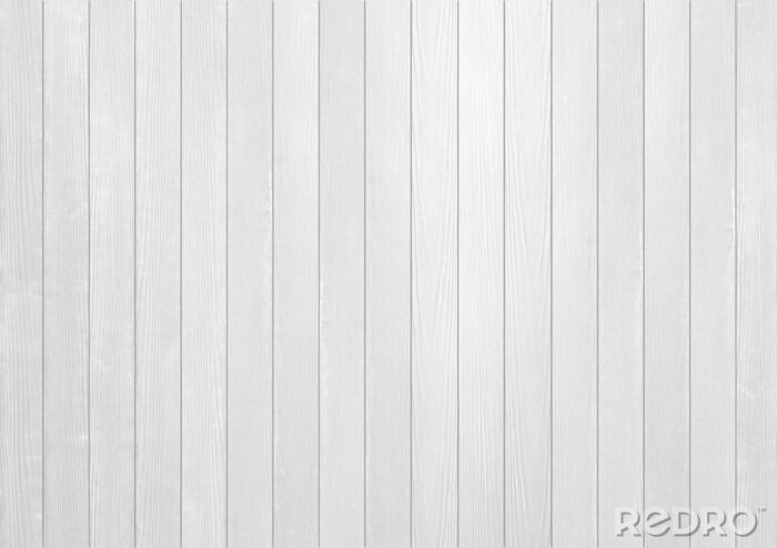 Fotobehang Structuur met witte planken