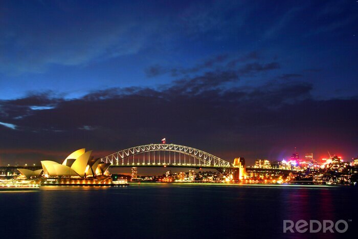 Fotobehang Sydney Bridge en Opera House