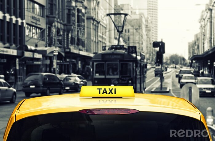 Fotobehang Taxi