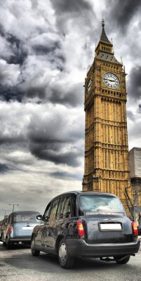 Fotobehang taxi london
