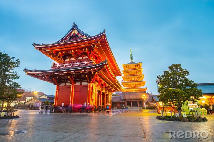 Fotobehang Tempel in Tokio in Azië