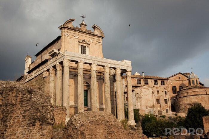 Fotobehang Tempel van Antoninus en Faustina