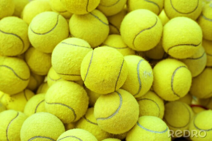 Fotobehang Tennisballen 3D