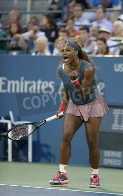 Fotobehang Tenniswedstrijd op de tennisbaan