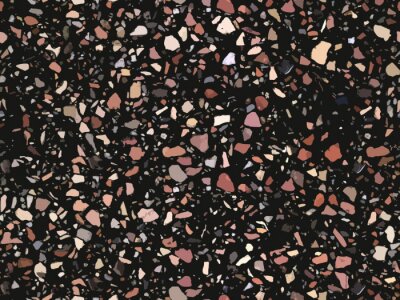 Fotobehang Terrazzo flooring texture, seamless pattern background. Abstract vector design for print on floor, wall, tile or textile.
