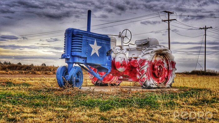 Fotobehang Texas tractor