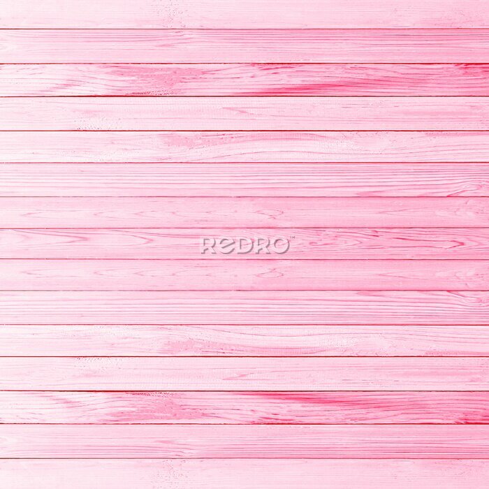 Fotobehang Textuur van roze planken