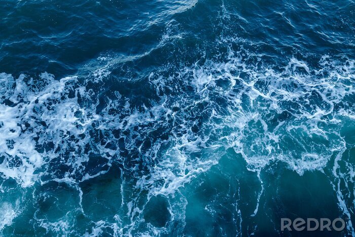 Fotobehang Textuur van zeegolven