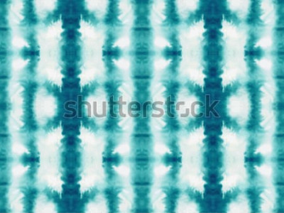 Fotobehang Tie-dye in blauw