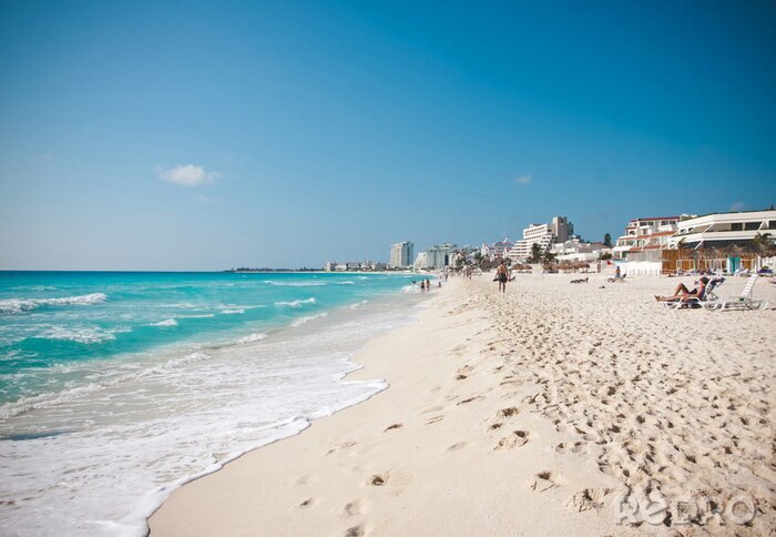 Fotobehang Toeristenstrand in Mexico