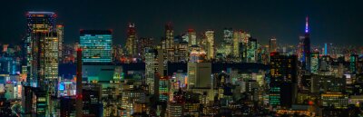 Tokio stad 's nachts