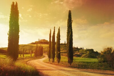 Toscaans landschap in een artistieke foto