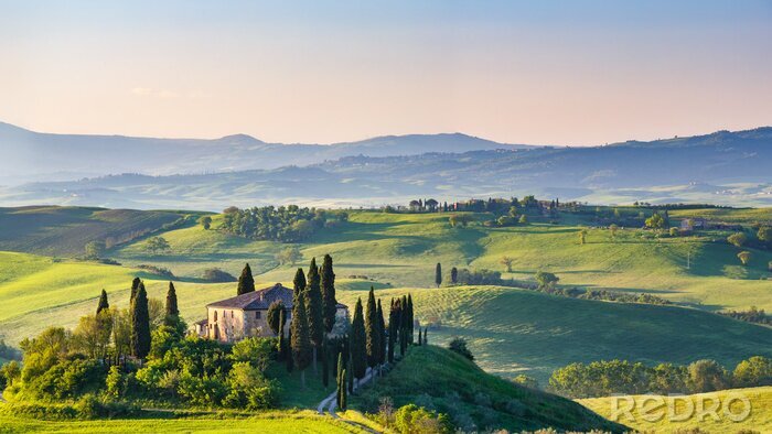 Fotobehang Toscane als landschap