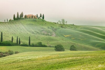 Fotobehang Toscane bij dageraad