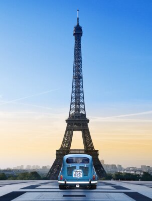 Fotobehang Tour Eiffel et Tourisme