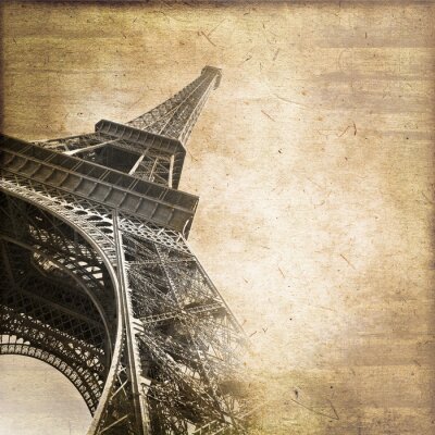 Tour Eiffel vintage, formaat carre